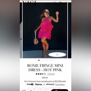 Roxie Fringe Mini. Size L